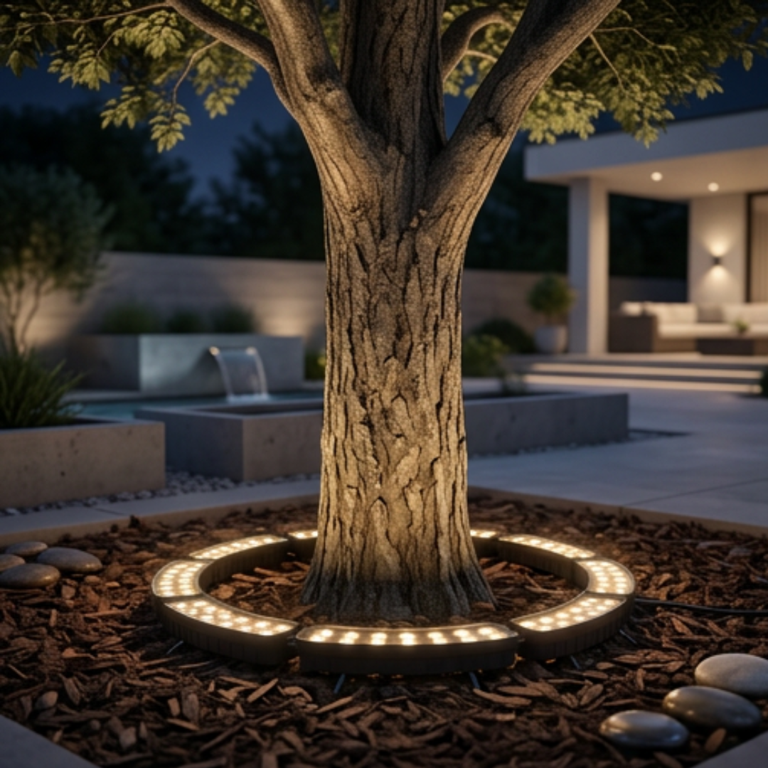 LED Tree Ring Light | TreeShine 360° Outdoor Garden Uplight