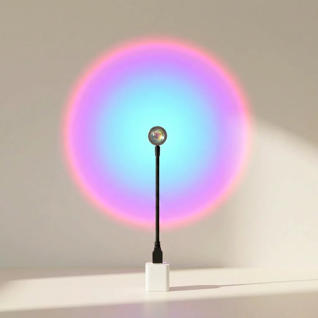 LED Projection Lamp USB Powered 6 to 10W Aluminum ABS with 7 Color Modes 0