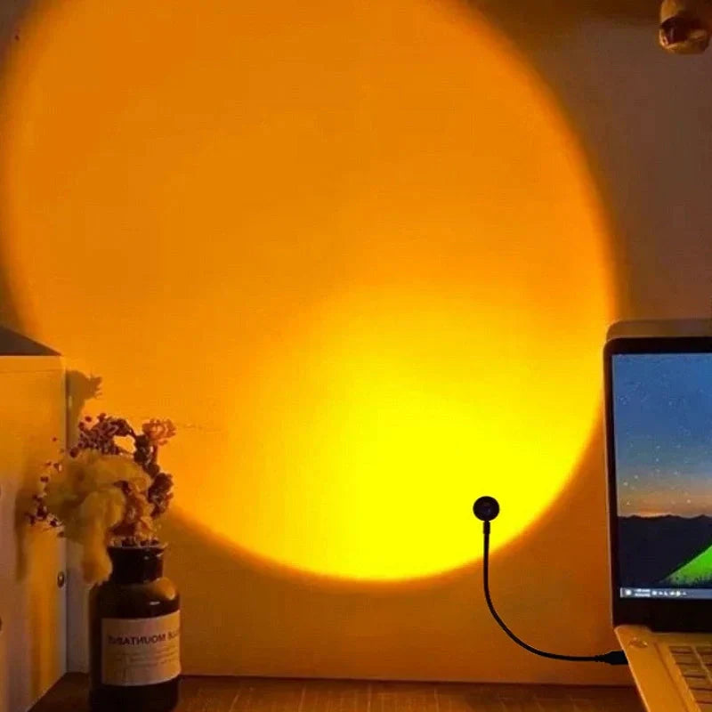 LED Projection Lamp USB Powered 6 to 10W Aluminum ABS with 7 Color Modes 3