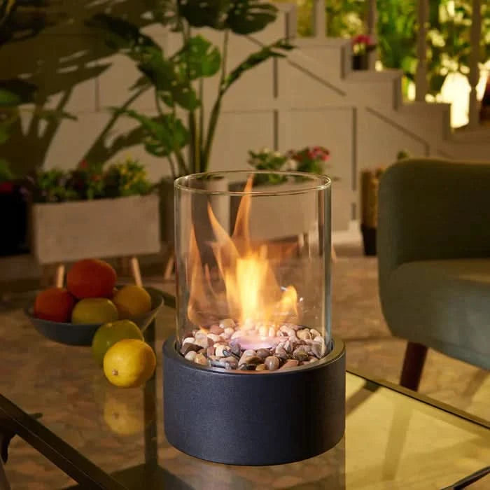 LumiFlame | Modern Tabletop Lantern – Realistic Flickering Flame Effect