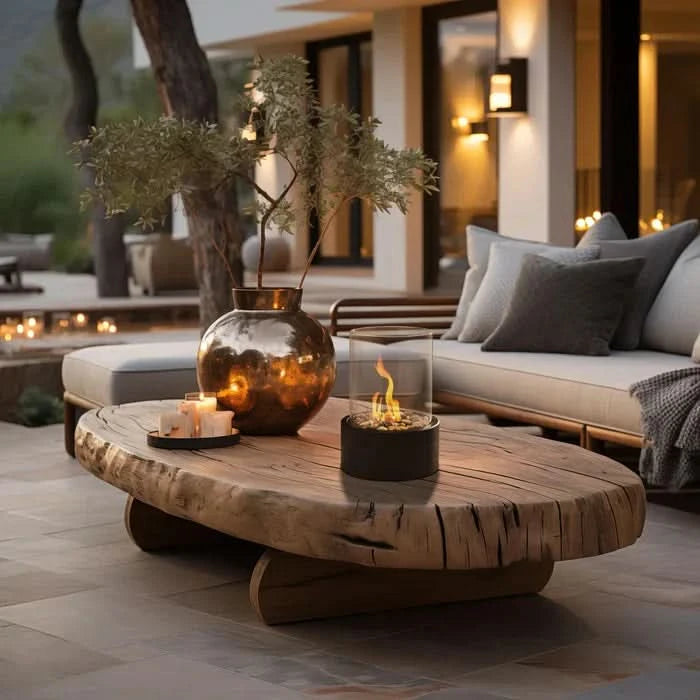 LumiFlame | Modern Tabletop Lantern – Realistic Flickering Flame Effect