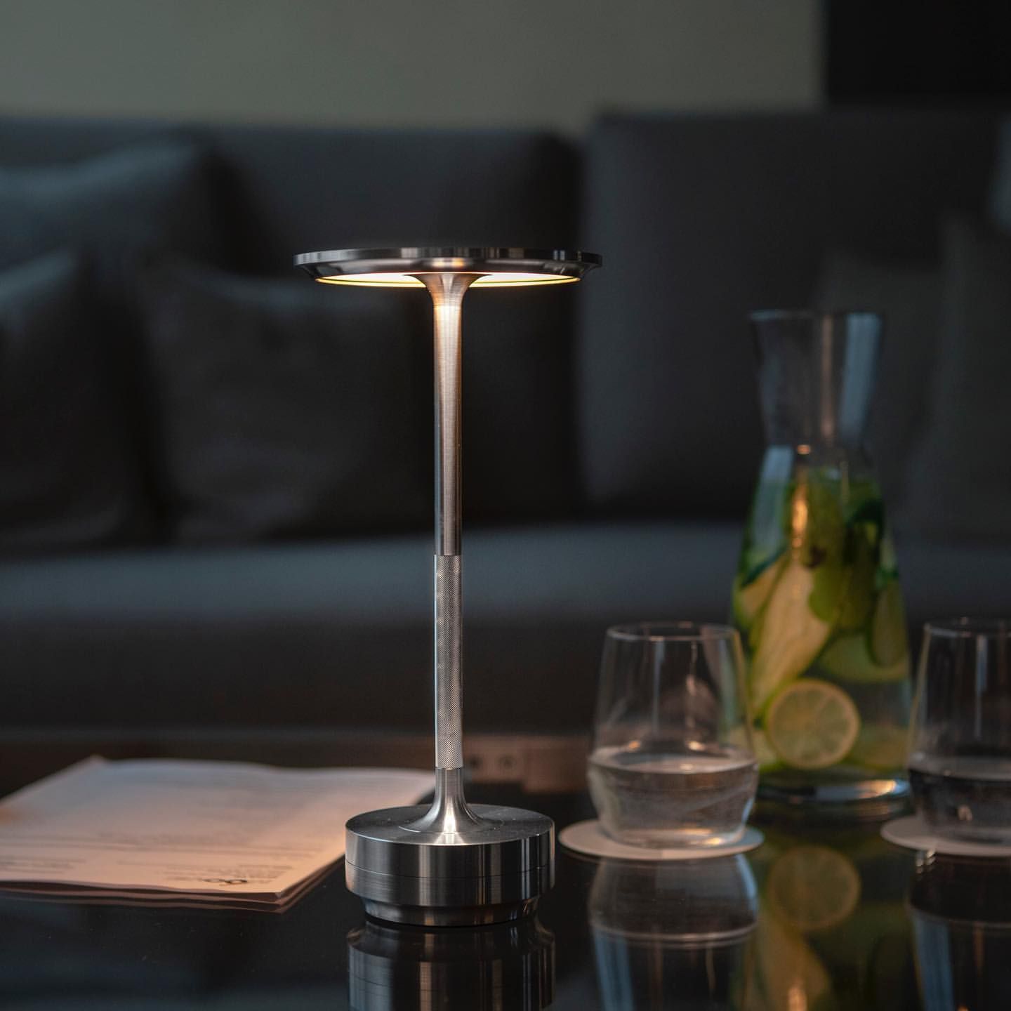 LumiGlow – Cordless LED Table Lamp – 3-Colour Touch Dimmable & Rechargeable