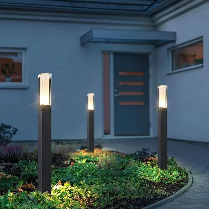 LumiGuard | Waterproof LED Outdoor Lights - Durable Black Design for Any Environment