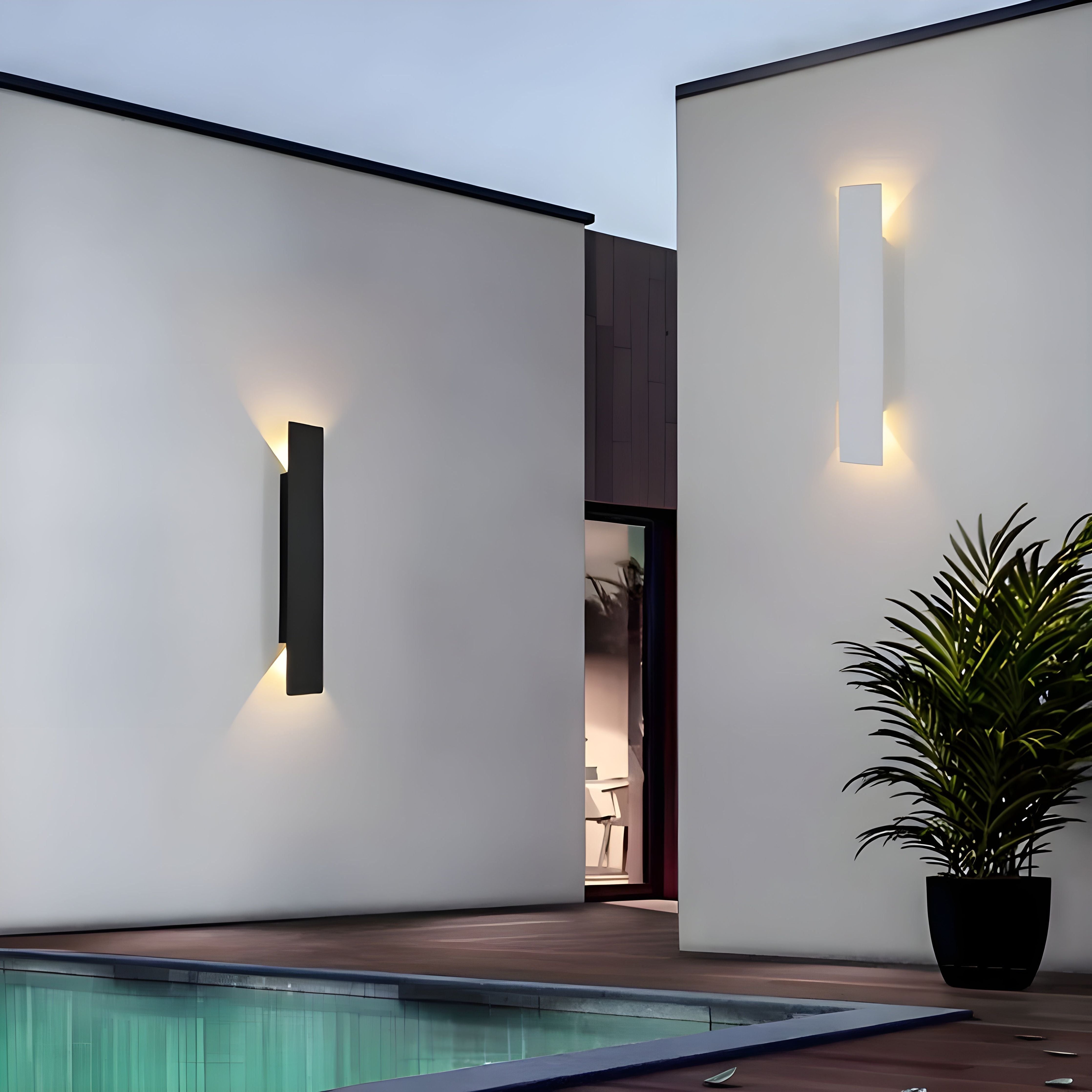 LuxeWall | Outdoor Wall Lights – Weatherproof Aluminum LED Design