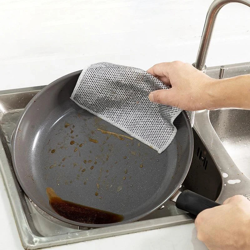 Magic Clean Double Sided Cloth | Wire Mesh Scrubber