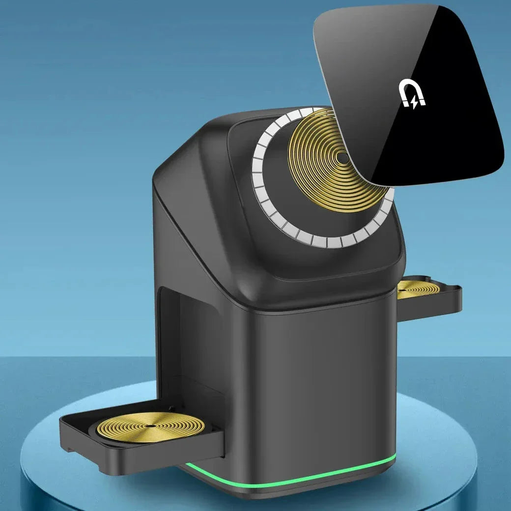 Magnetic Charger Stand | Three Charging Points, Under-Glow