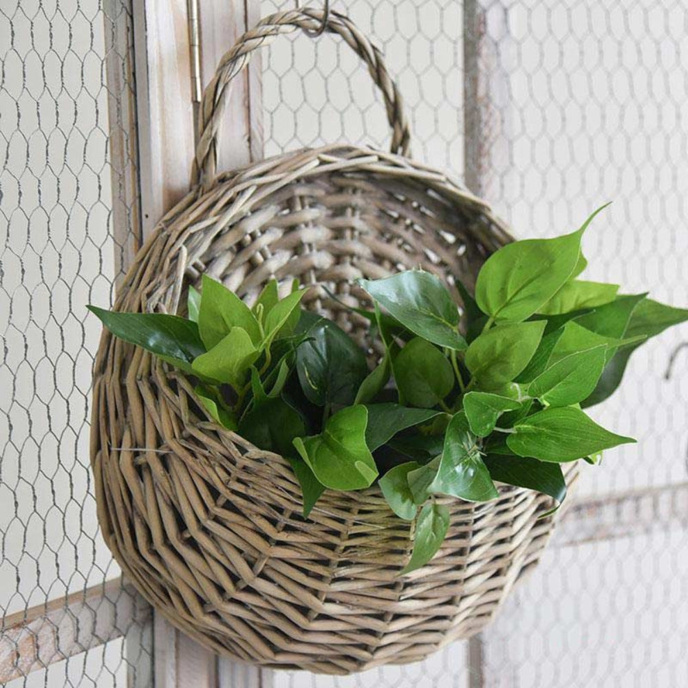 Maison | Handwoven Hanging Basket – Natural Wicker Design for Plants