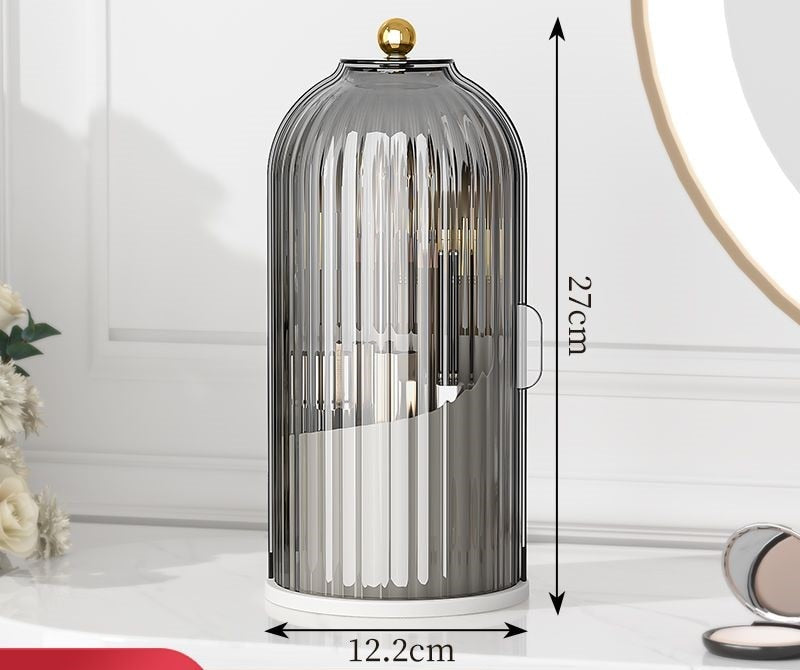 Makeup Organizer – 360° Rotation, Elegant Design for Vanity or Bathroom 5