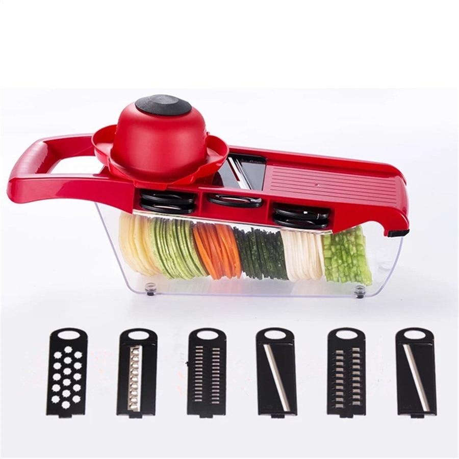 Mandoline Vegetable Slicer With Stainless Steel Blades 5