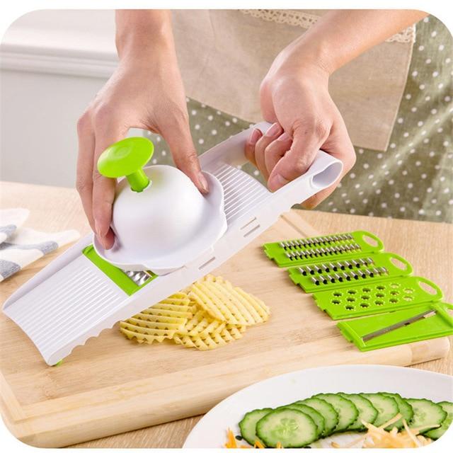 Mandoline Vegetable Slicer With Stainless Steel Blades 7