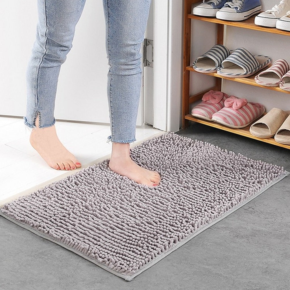 MaviBath | Chenille Bath Mat – Ultra-Absorbent Non-Slip Design