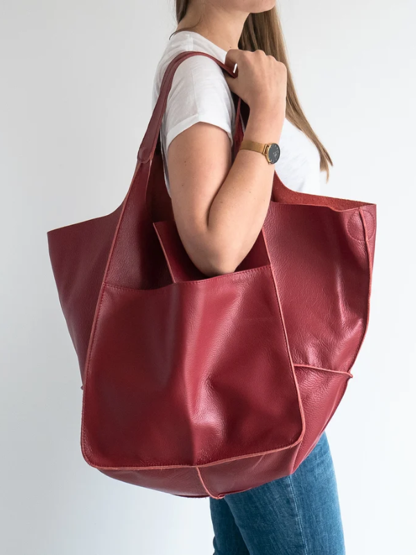 Maxine | Large Designer Bag Tote - Durable PU Leather Design