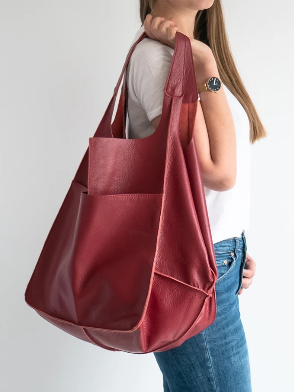 Maxine | Large Designer Bag Tote - Durable PU Leather Design