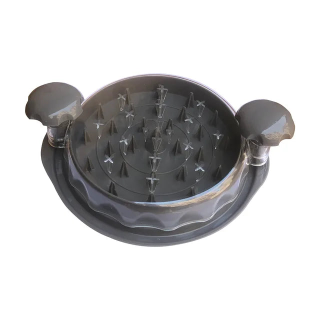 Meat Shredder Tool | Spiked Twist Lid, Twin Grip Handles