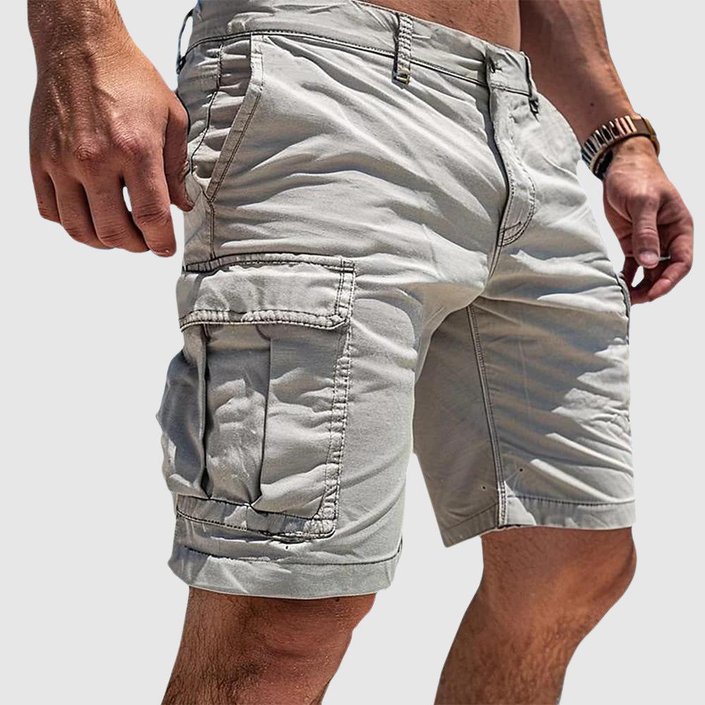 Men's Cargo Shorts – Multi-pocket, Structured Fit, Knee-Length