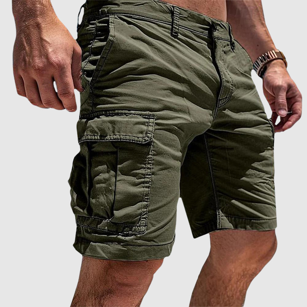Men's Cargo Shorts – Multi-pocket, Structured Fit, Knee-Length