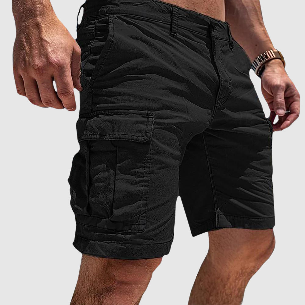 Men's Cargo Shorts – Multi-pocket, Structured Fit, Knee-Length