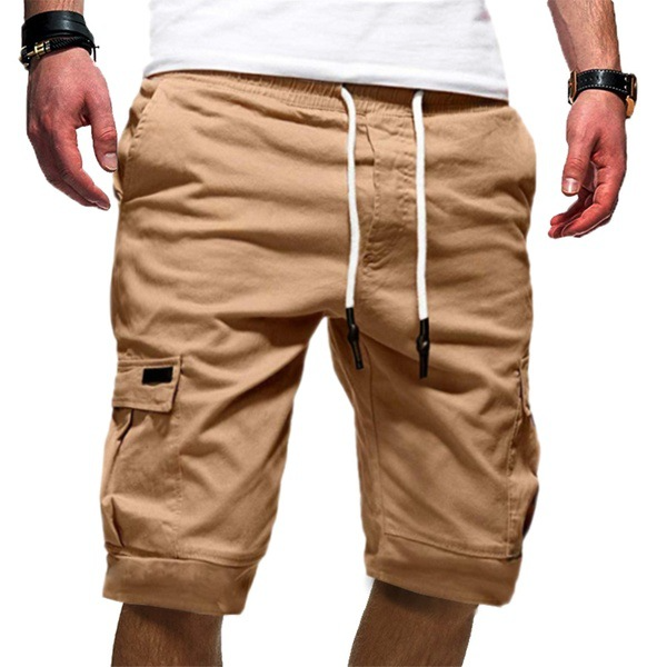 Men's Cargo Shorts – Relaxed Fit, Multi-Pocket Design, Mid-Thigh Length