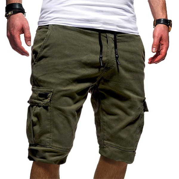 Men's Cargo Shorts – Relaxed Fit, Multi-Pocket Design, Mid-Thigh Length