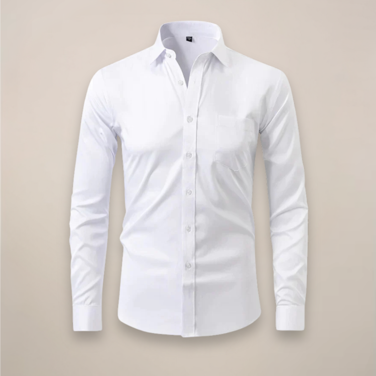Men's Dress Shirts – Long-Sleeved Structured Fit Wrinkle-Free Fabric