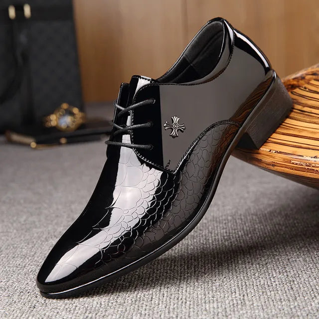Men's Oxford Shoes – Classic Formal Design with Polished Finish