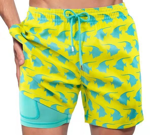 Men's Swim Shorts – Quick Dry Double Layer Design