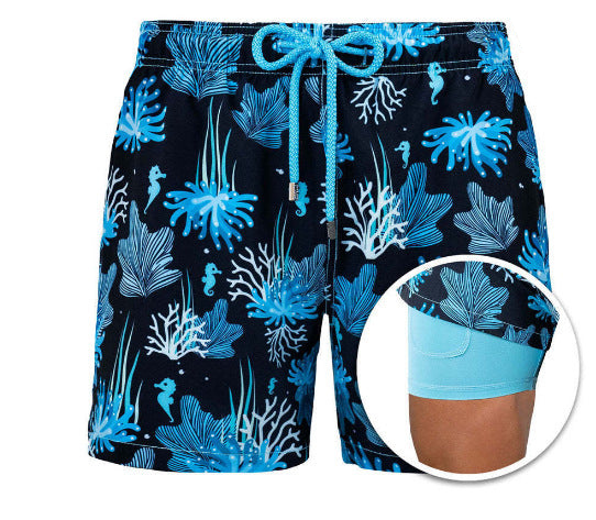 Men's Swim Shorts – Quick Dry Double Layer Design