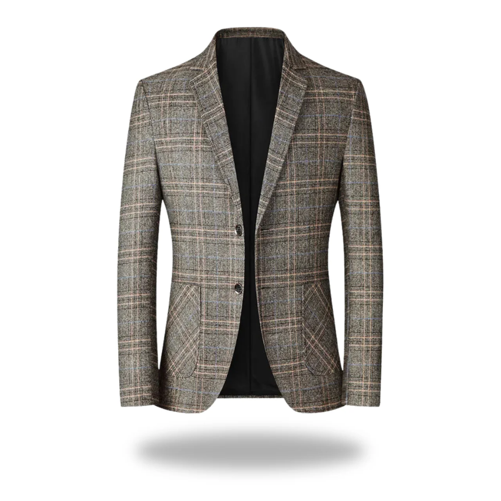 Men's Tailored Blazer Jacket – Cotton-Polyester Blend