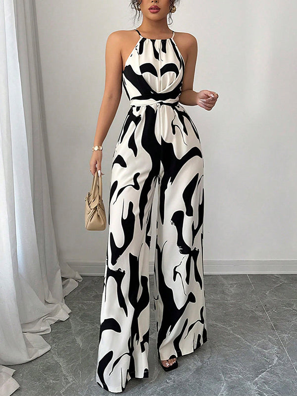 Mia | Elegant Black Wide-Leg Jumpsuit for Women
