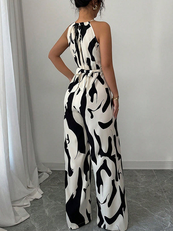 Mia | Elegant Black Wide-Leg Jumpsuit for Women