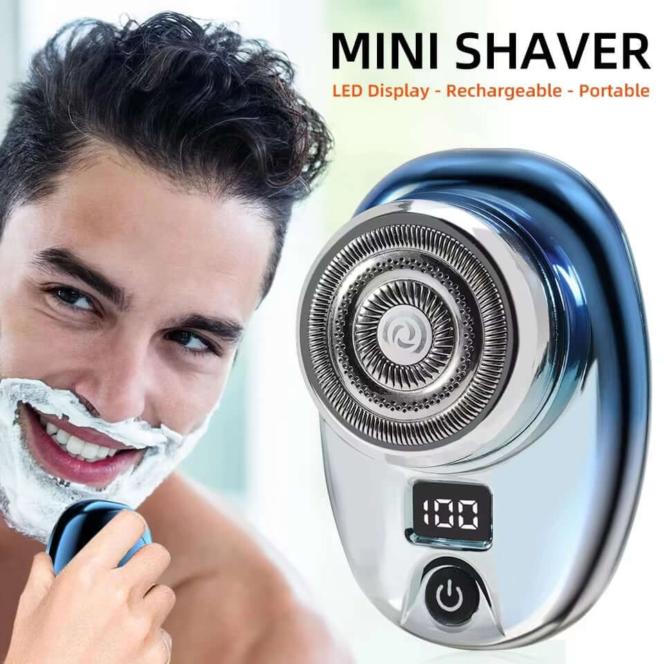 Mini Electric Shaver for Face and Body | Waterproof Stainless Steel Blades | Fast-Charge Battery, Travel-Ready