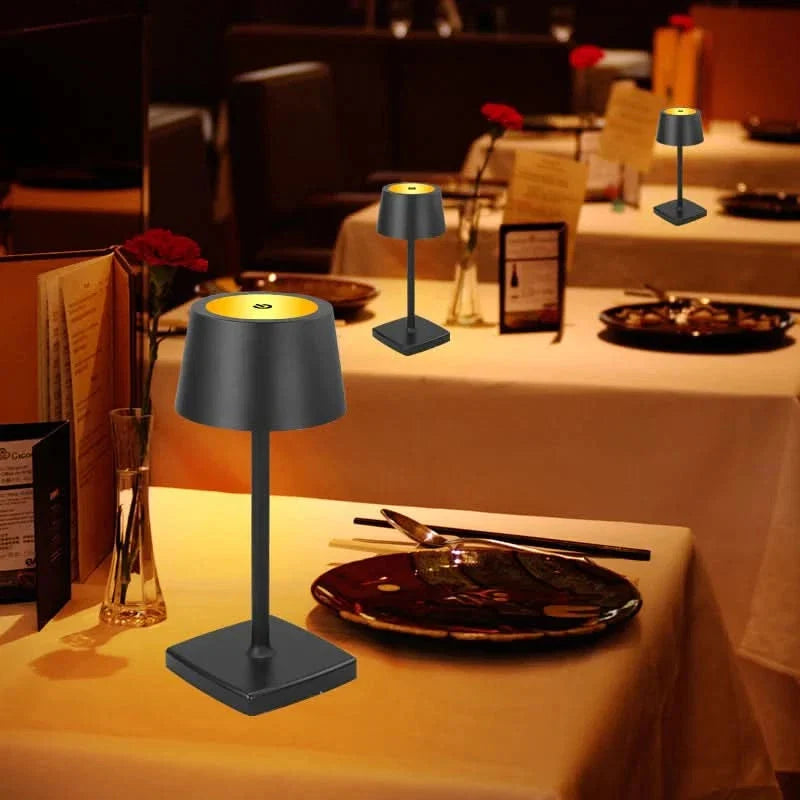 Table Lamp Cordless LED | Touch Top Control, Square Base