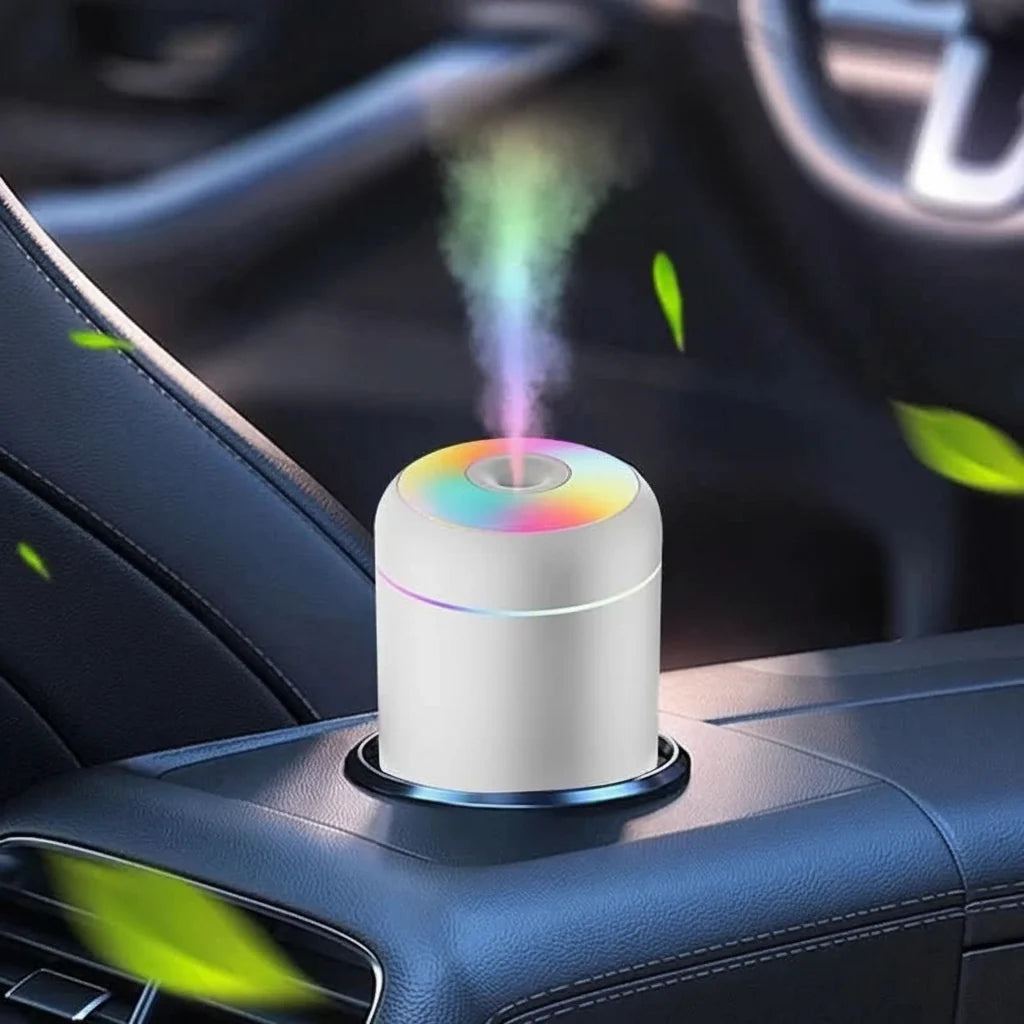 Mini USB Humidifier with 180 ml Water Tank | 40 ml/h Mist Output | Built-in LED Mood Light for Desk, Bedroom & Office Spaces 3
