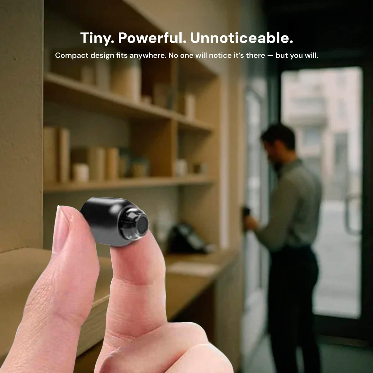 Mini Hidden Spy Camera Wireless | 1080p HD Video & Audio, IR Night Vision | Motion Alerts, Live App Streaming, MicroSD 6
