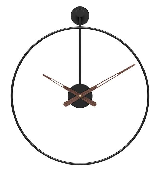 Minimalist | Modern Wall Clock - 16-Inch Silent Iron Frame