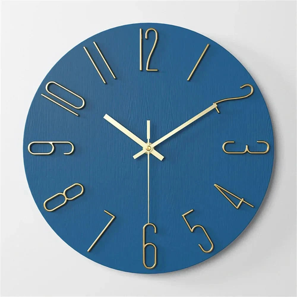 Minimalist | Modern Wall Clock - Frameless 3D Design With Silent Quartz Movement