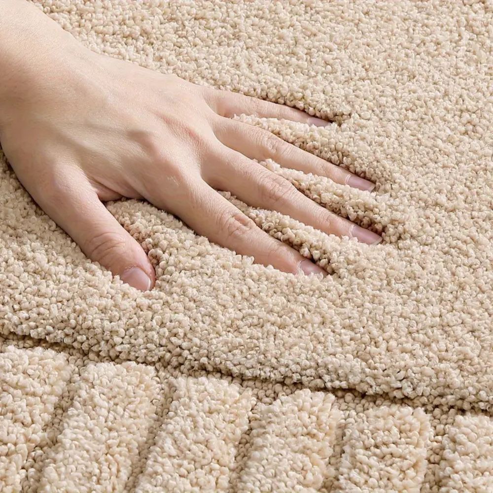 Minimalist Stripe | Non-Slip Bath Mat – Soft Flocking Material