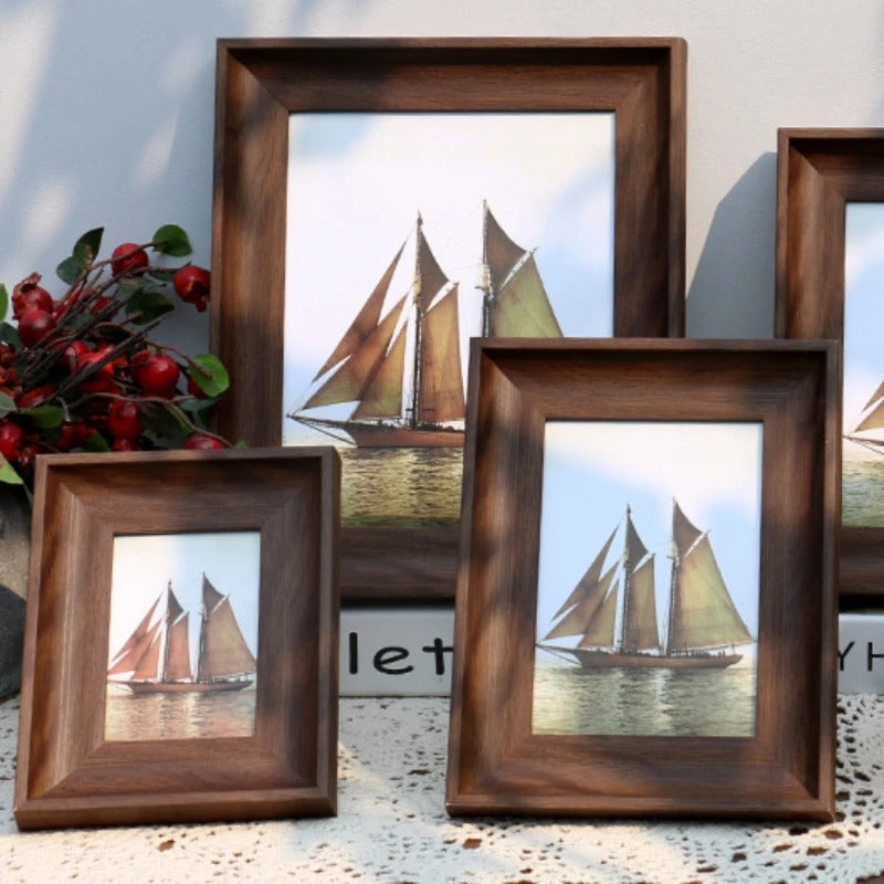 Modern Photo Frames Set - Durable Resin & Plexiglass Design