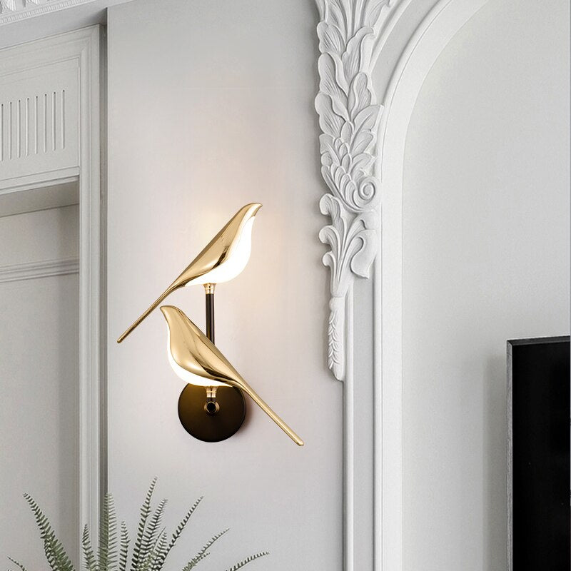 Modern LED Bird wall light 2