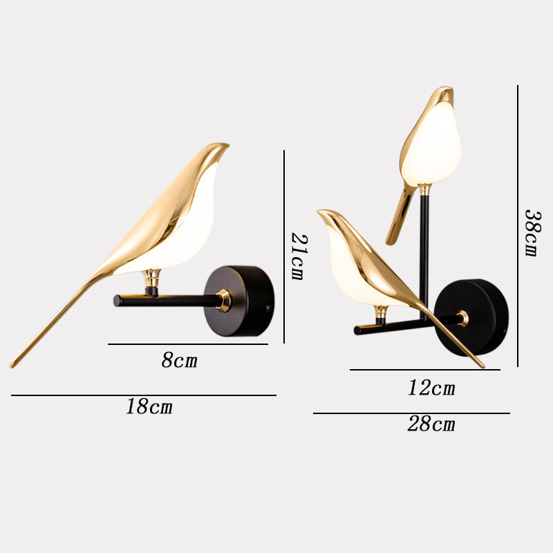 Modern LED Bird wall light 6