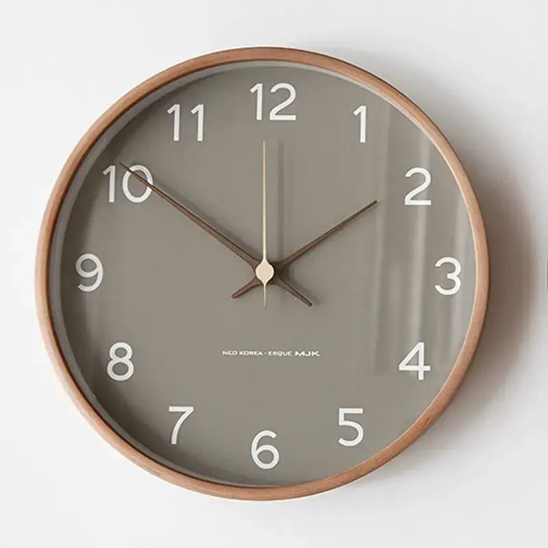 Modern Scandinavian Wood Frame Wall Clock 1