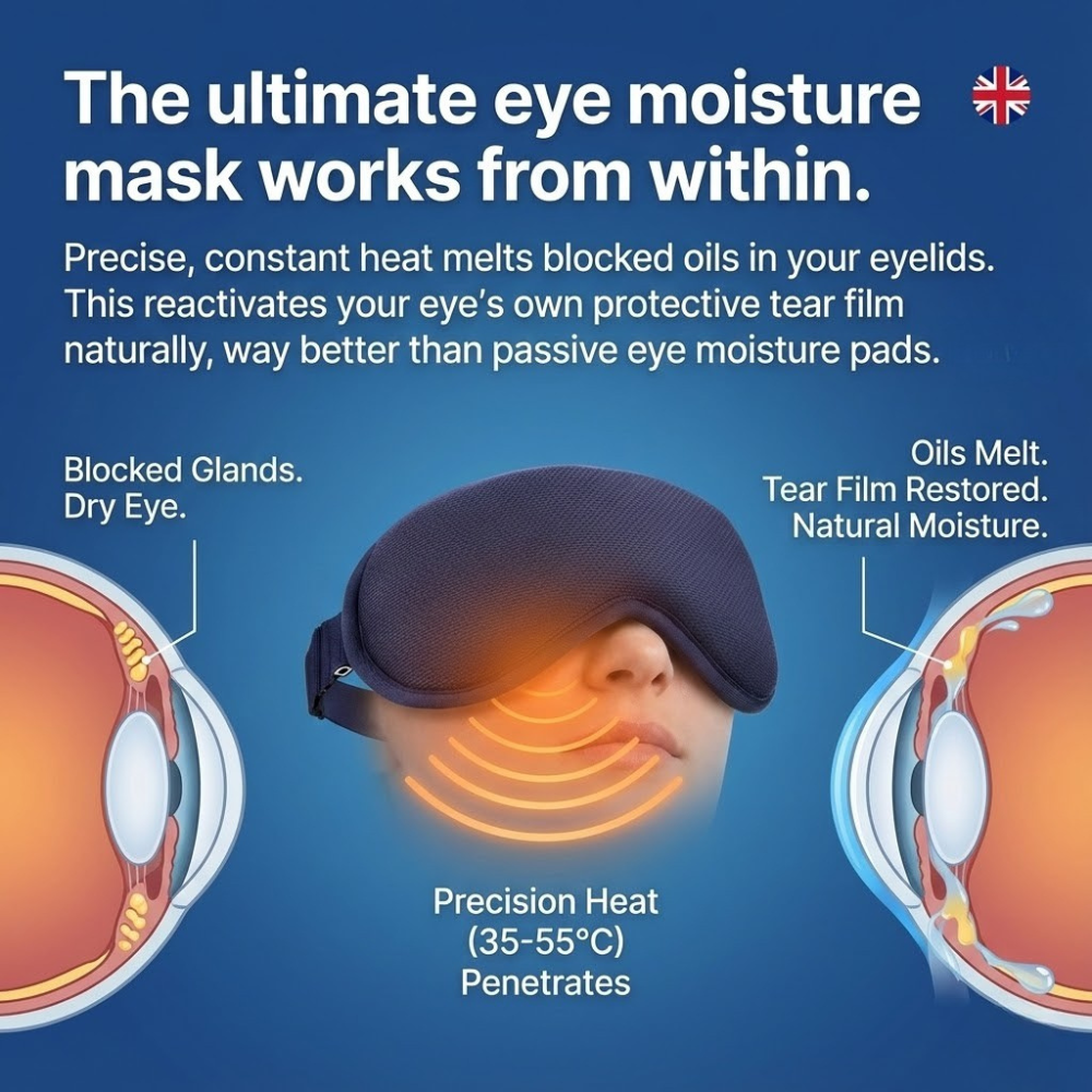 Moisturizing Eye Mask for Sleeping: Electric Eye Moisture Mask & Goggles Alternative. Top Rated Eye Moisture Pads for Dry Eyes & Overnight Hydration. 2