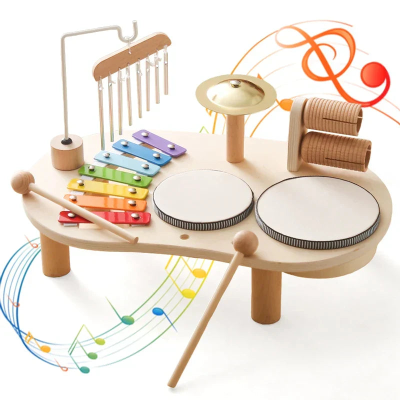 Montessori Music Station For Children | Multi Instrument Table