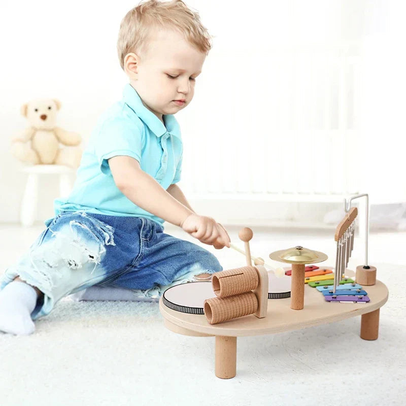 Montessori Music Station For Children | Multi Instrument Table
