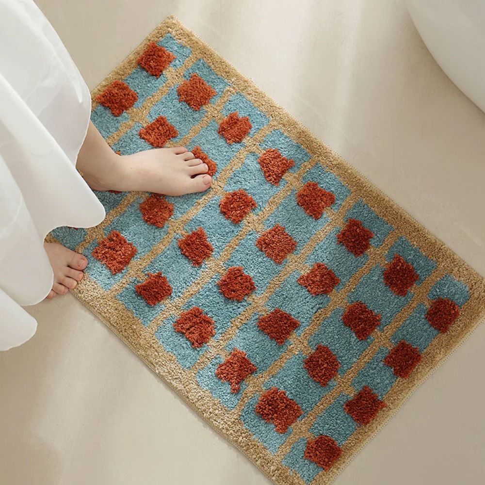 Morocco | Non-Slip Bath Mat – Soft Fabric with Moroccan Pattern