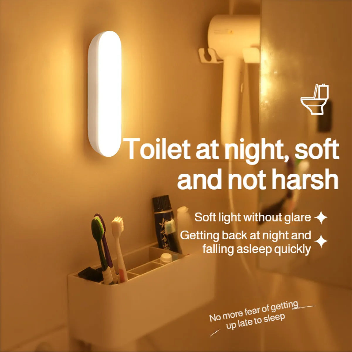 Motion Detector Lights | Rechargeable, Wide Diffused Panel
