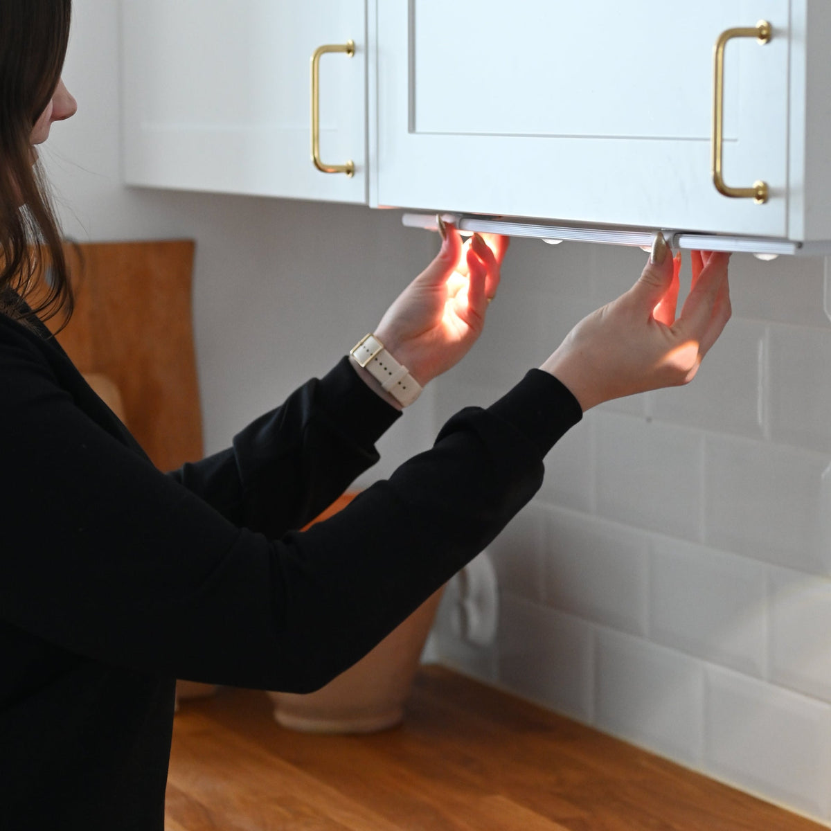 Motion Sensor Light Aluminium | Wireless Magnetic Mount, 30-Day Battery | Adjustable Brightness & Colour Modes