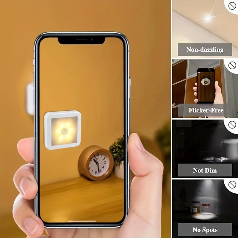 Motion-Sensor Wall Sconce | Battery Night Light For Hallways