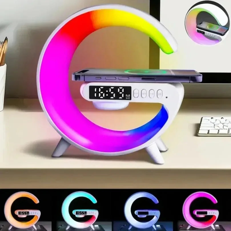 Multifunction Wireless Charging Lamp – Bluetooth Speaker & LED Light | Desk Use 4