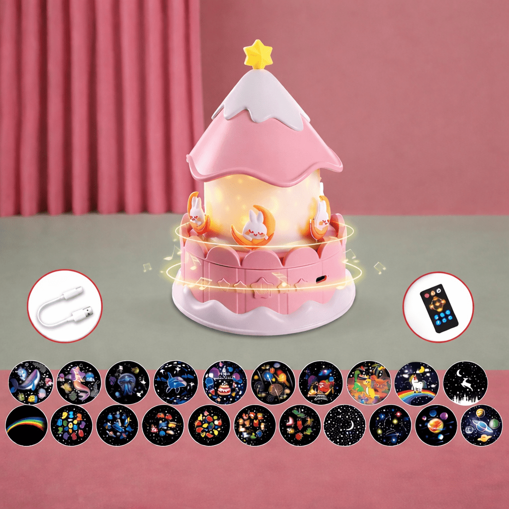 Musical Star Projector | Turning Figures And A Soft Glow